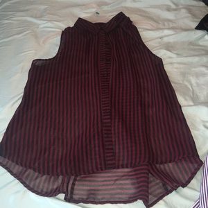 Button Down Sleeveless shirt